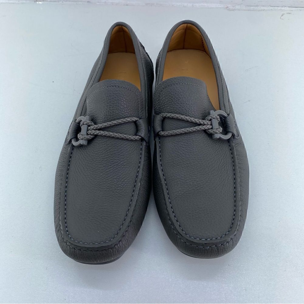 Salvatore Ferragamo Men’s Drive Gancini-buckle leather loafers